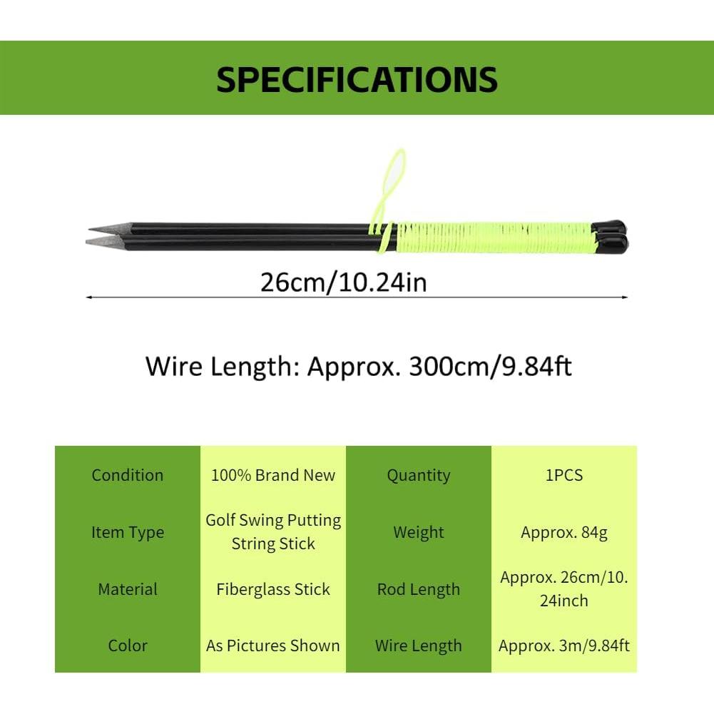Herramienta de Alineación de Golf Drfeify con Cuerda 3m