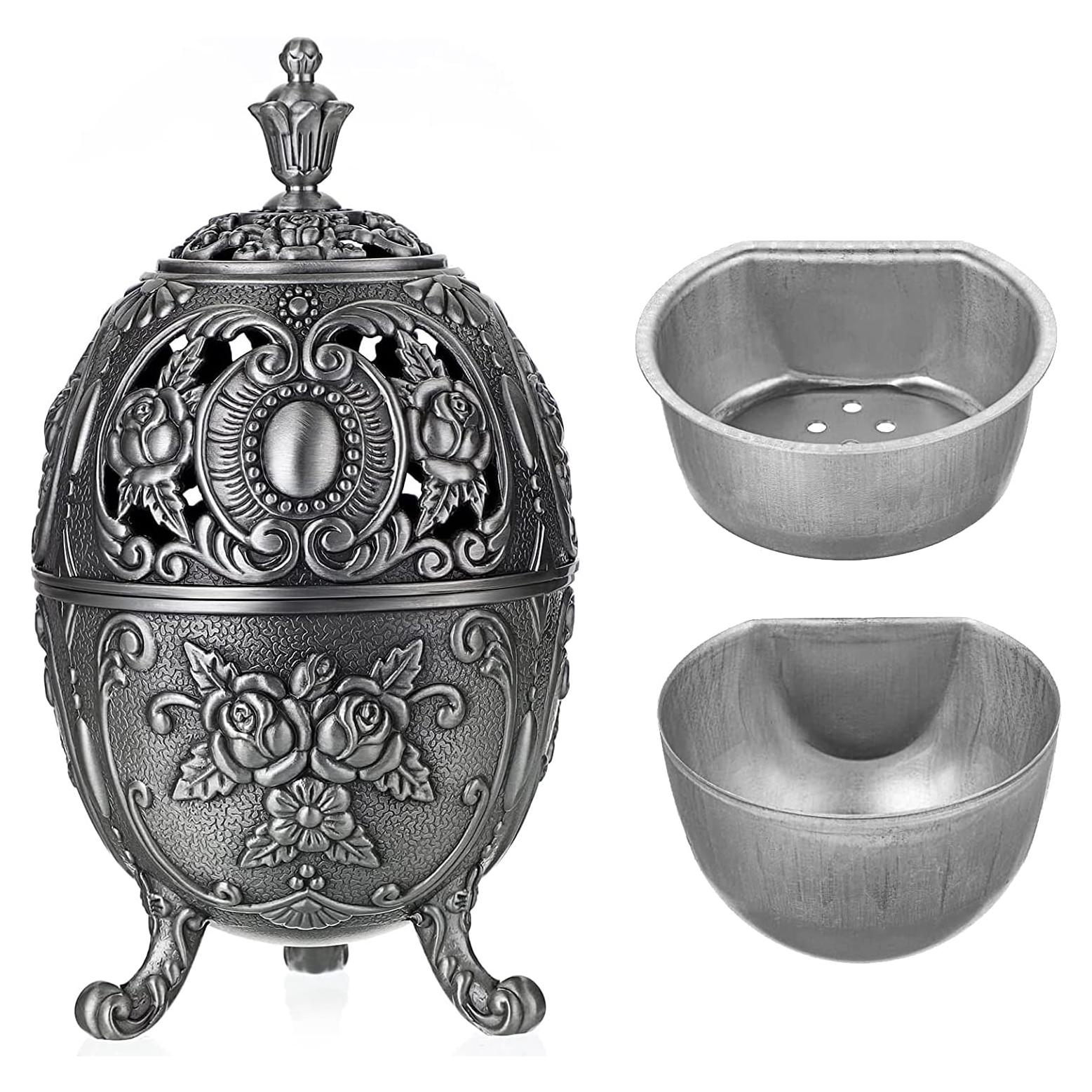 Soporte de Incienso Vintage JUXYES con Recipientes Removibles