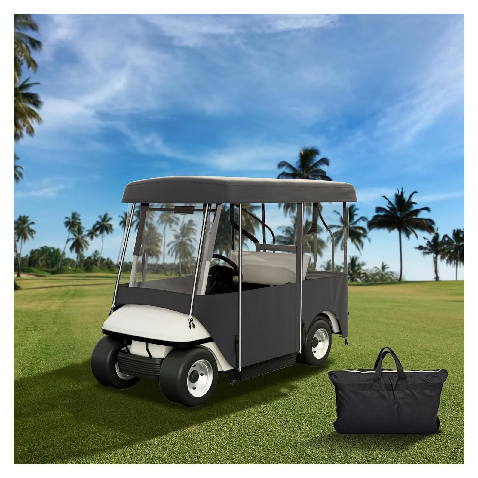 Cubierta de Carro de Golf Happybuy Deluxe 4 Personas Impermeable