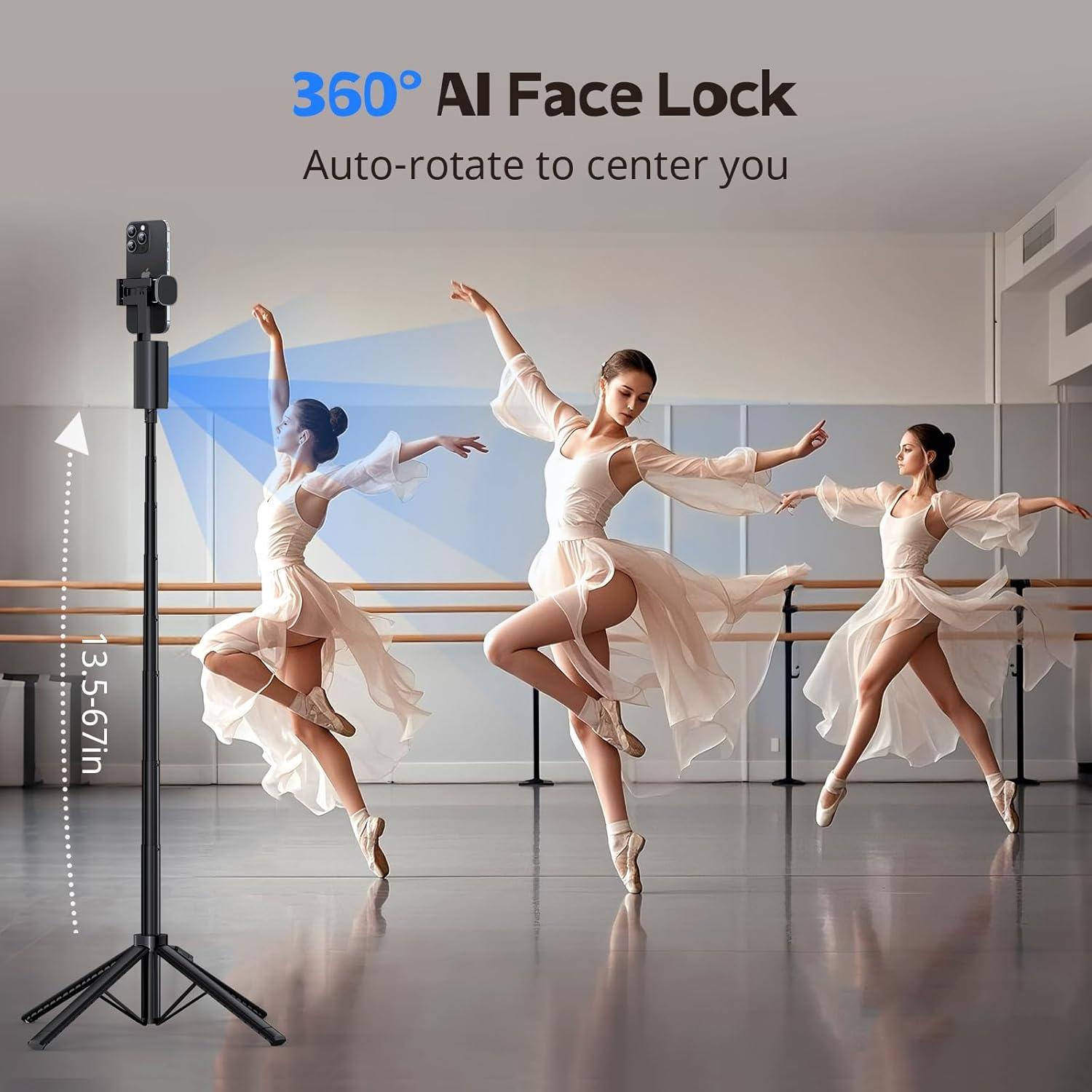 Trípode Automático UBeesize 67'' con Seguimiento Facial 360°