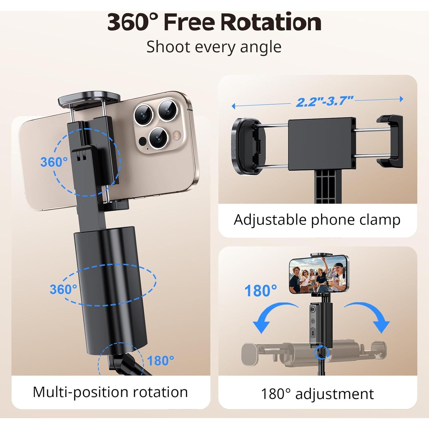 Trípode Automático UBeesize 67'' con Seguimiento Facial 360°