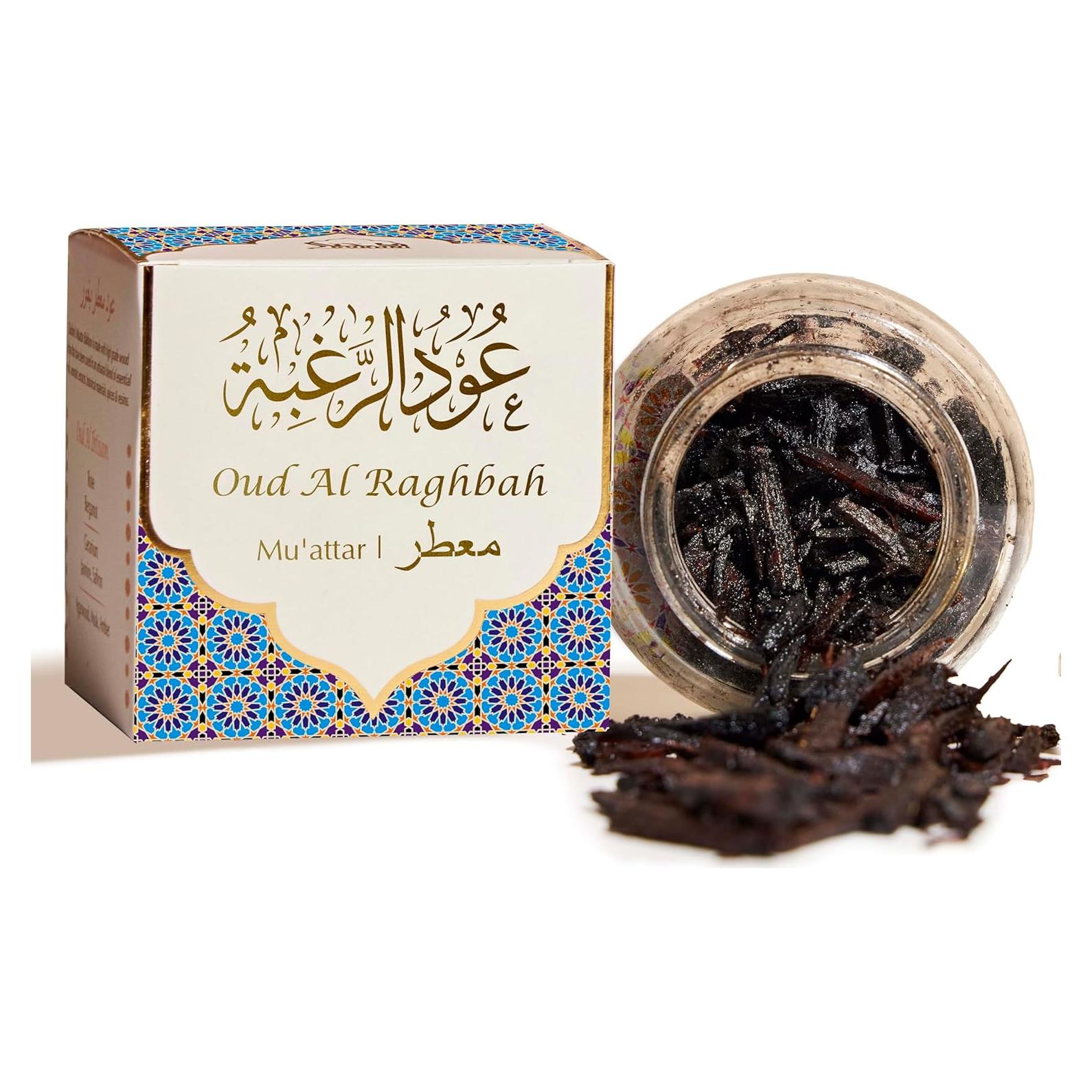 Incienso Oud Al Raghbah Muattar Dukhni 40g - Chips Aromáticos