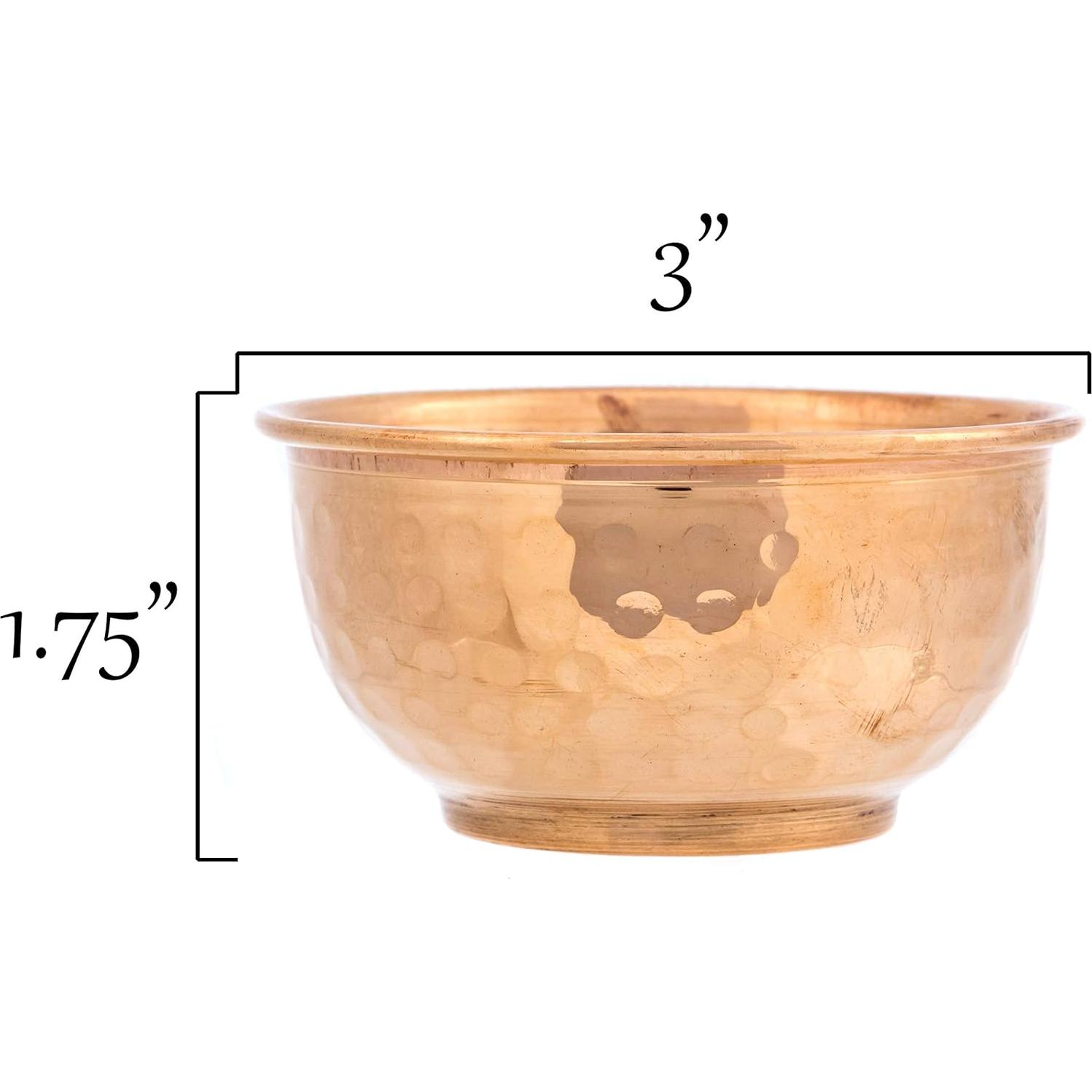 Tazón de Ofrecimiento de Cobre Martillado Imaginación Alternativa 7.6cm