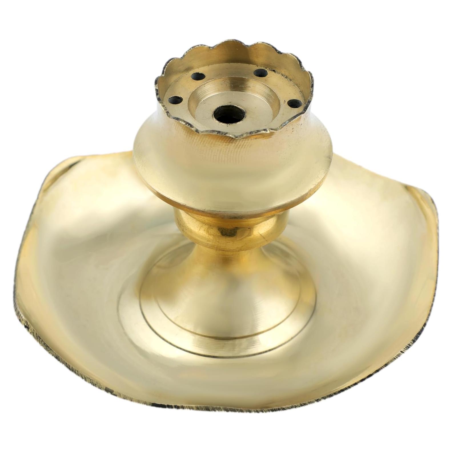 Soporte de Incienso de Latón Aditri Creation 8.89 cm Dorado