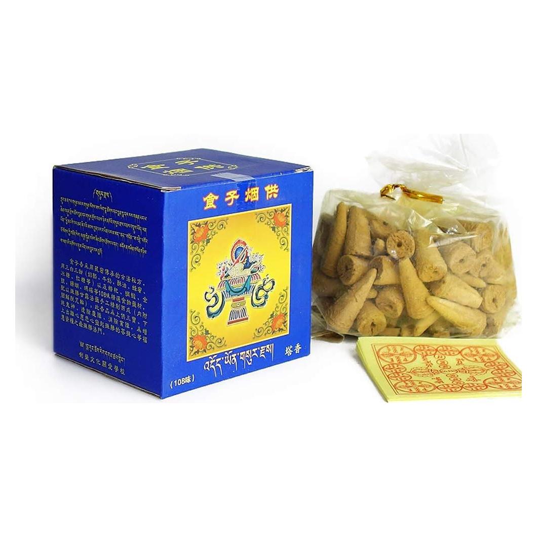 Conos de Incienso Tibetano Liugongwan 60 Unidades Aroma Zen