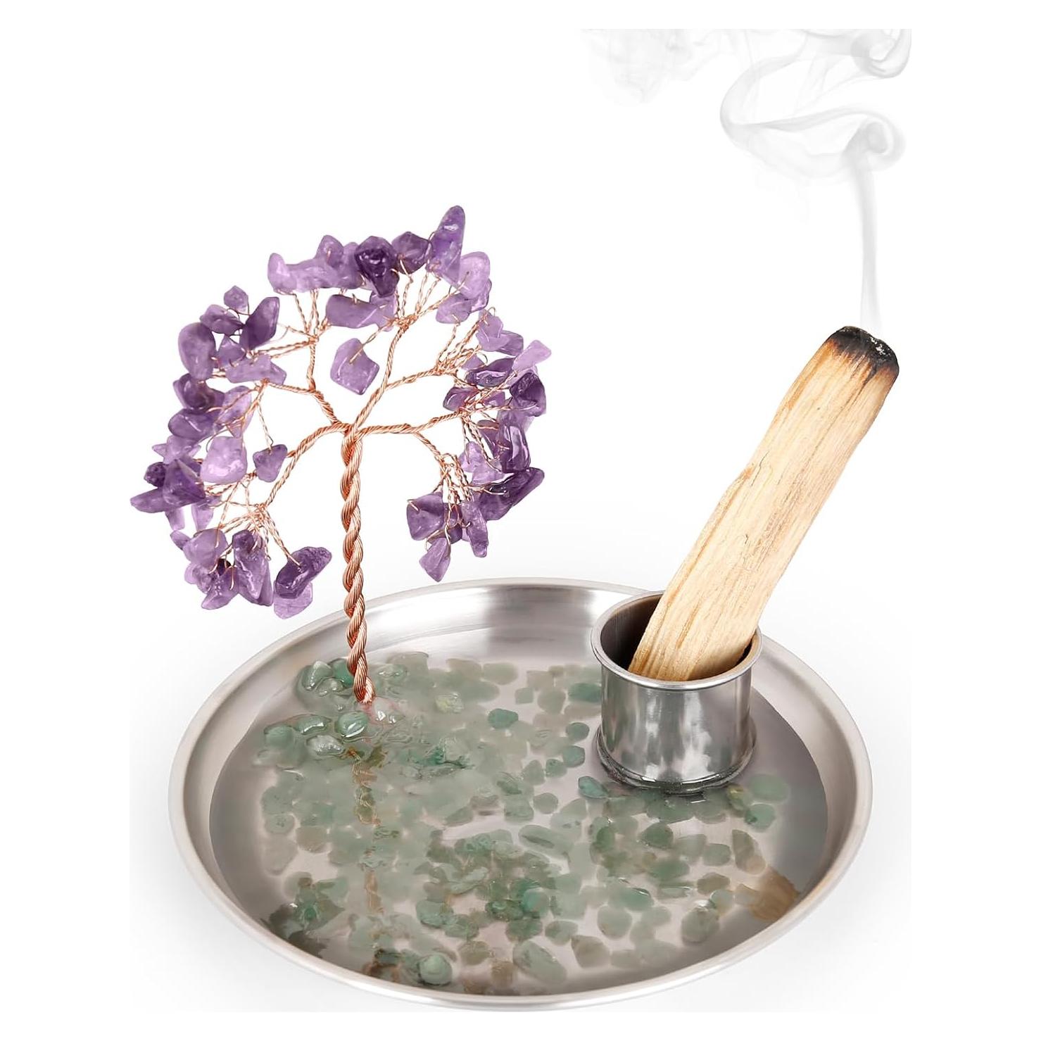 Soporte de Incienso OTOFY Árbol de Dinero 14 cm Hecho a Mano