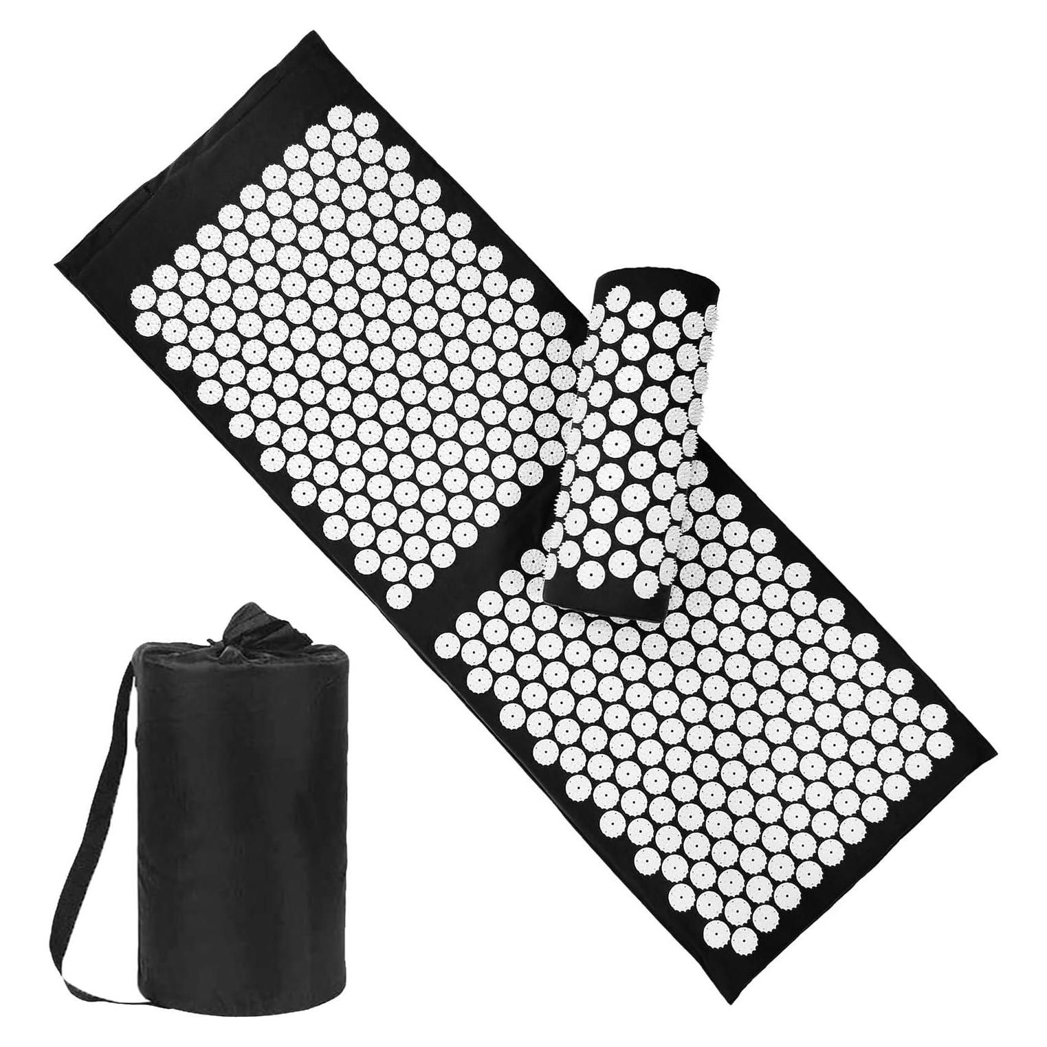 Juego de Esteras y Almohadas de Acupresión XiaoMaGe - Alivio Dolor Cuello y Espalda