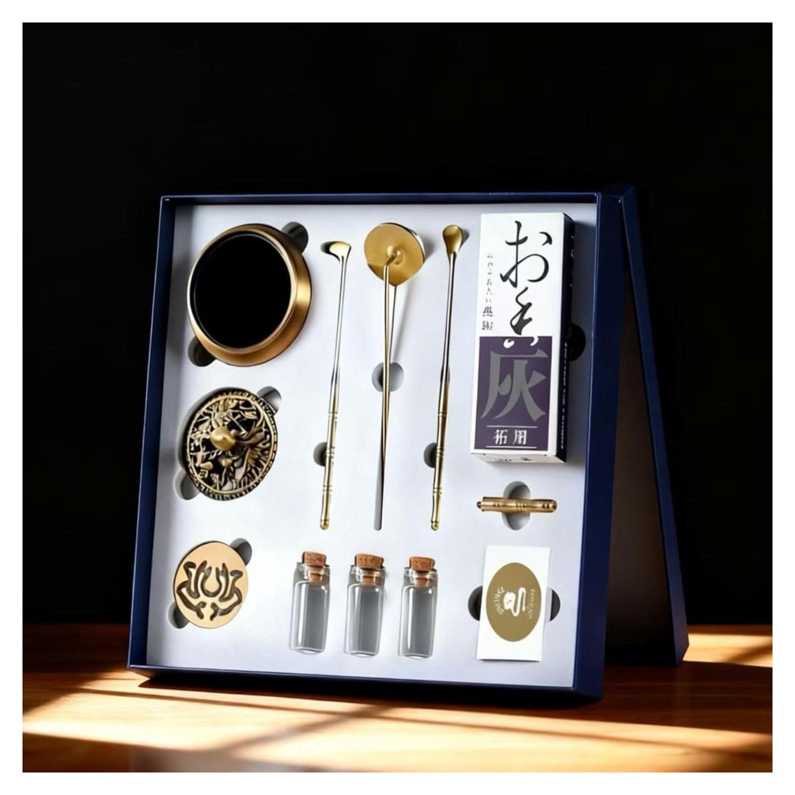 Kit de quemador de incienso RE RELIURE con polvo y carbón