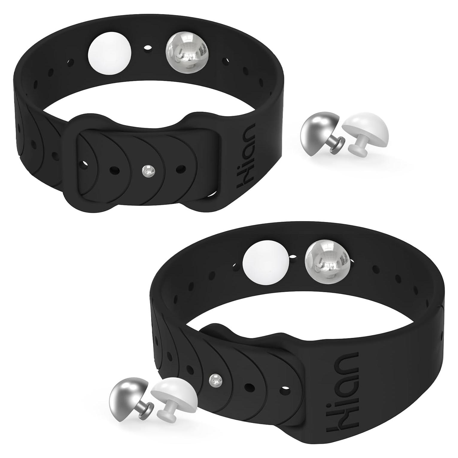 Pulseras Antináuseas Hion - 1 Par Negro, Acupresión