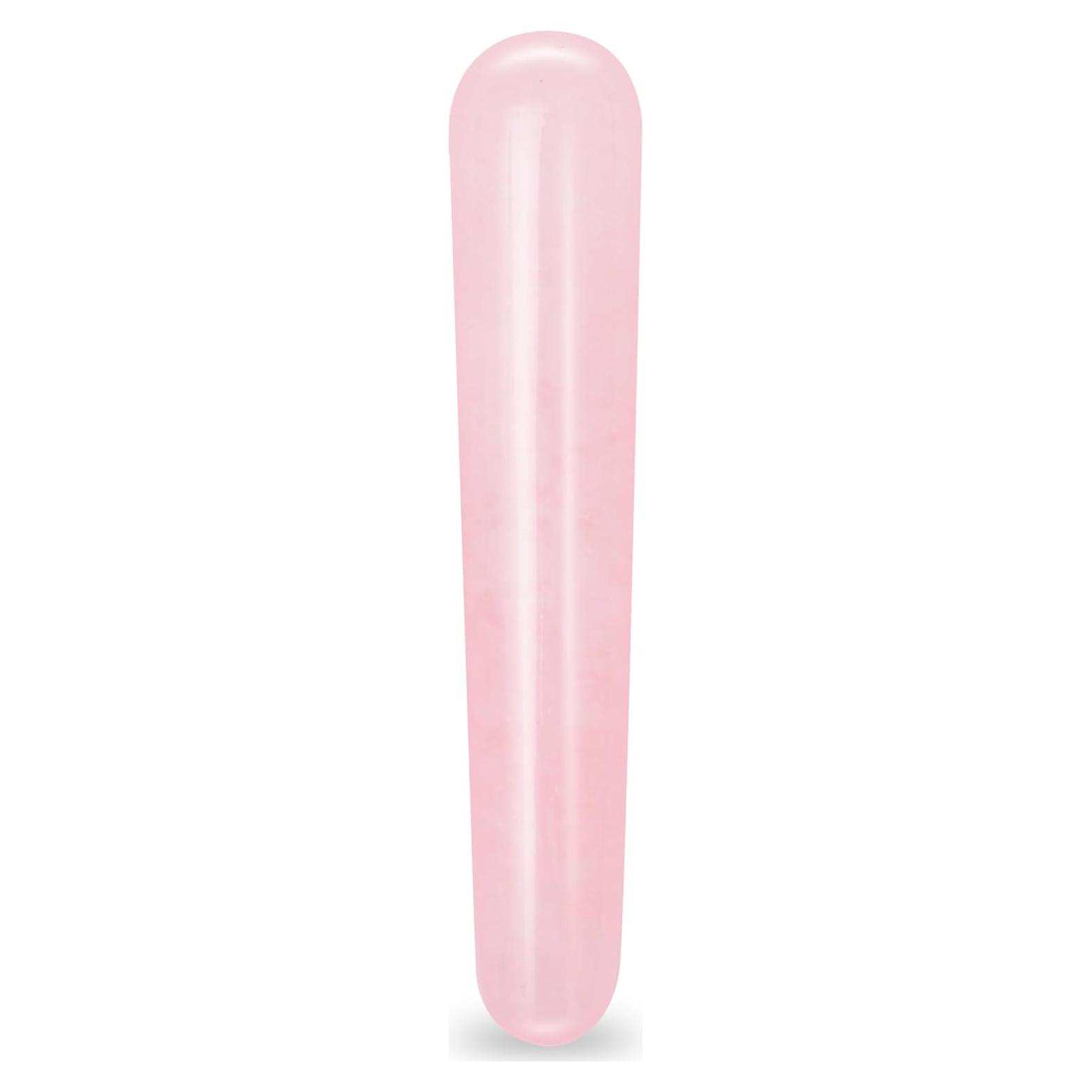 Barra de Masaje Gua Sha Cuarzo Rosa Leosense 11.4cm