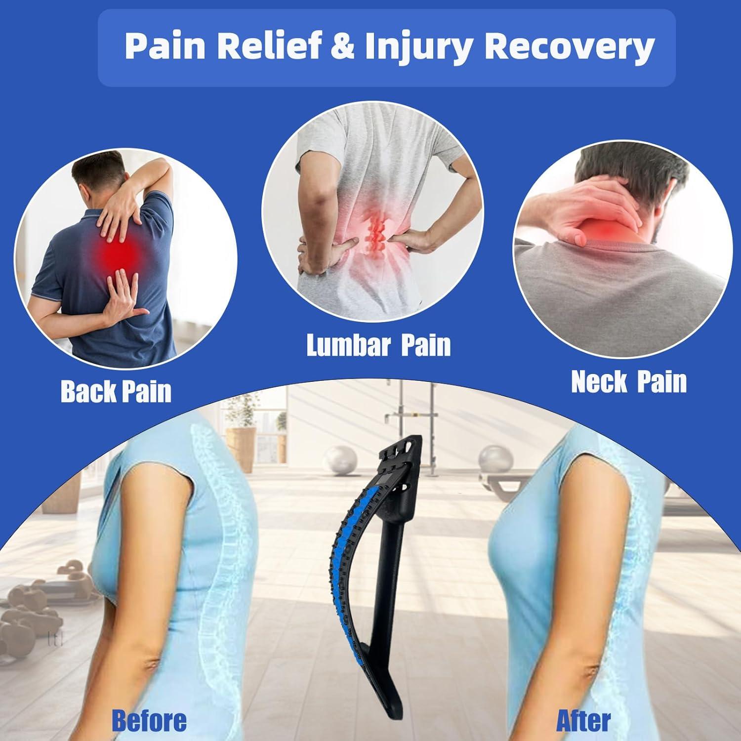 Estirador de Espalda FAJAERNY Ajustable 3 Niveles Alivio Dolor