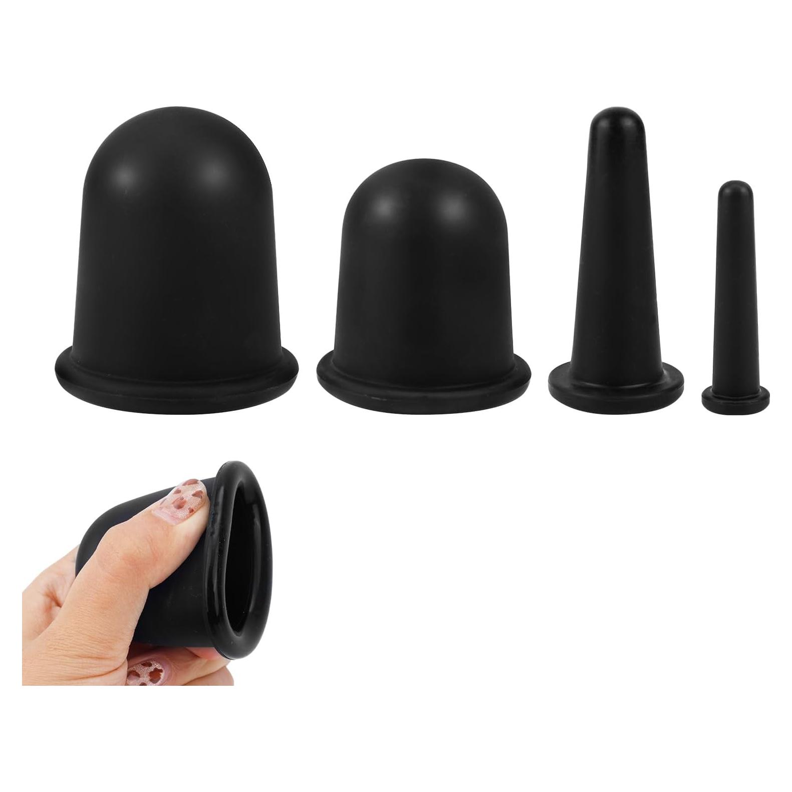 Conjunto de Ventosas de Silicona BOXOB - 4 Piezas para Masaje