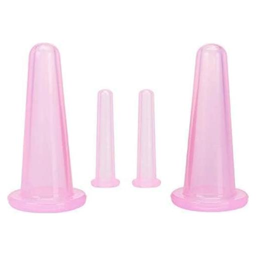 Juego de Ventosas Faciales Rosa Galyacht - 4 Piezas Silicona