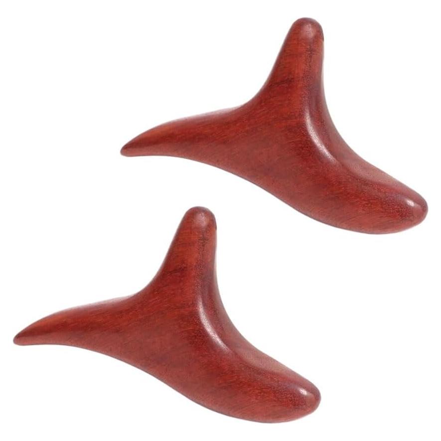Masajeador de Reflexología Tailandesa de Madera 2 Pcs
