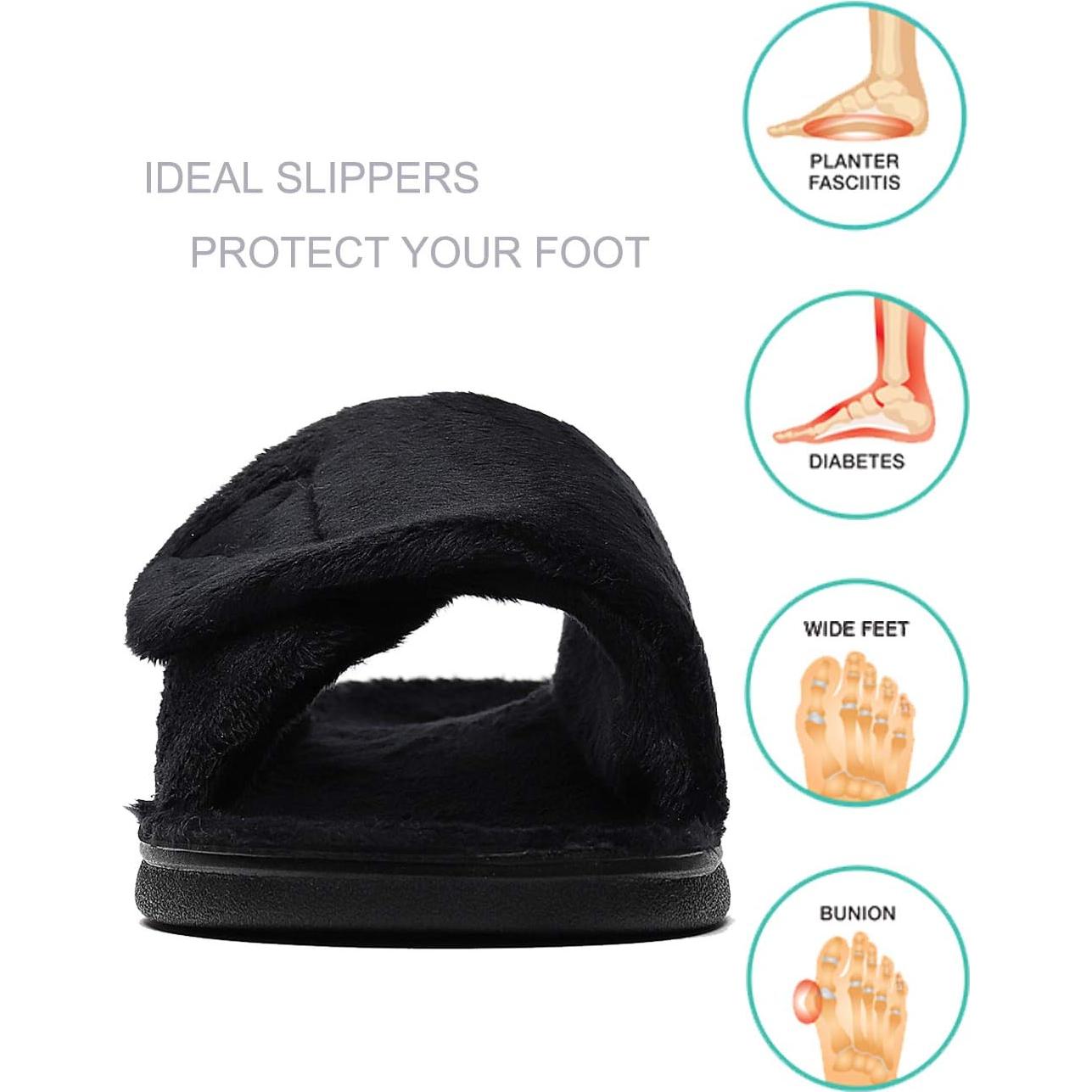 Zapatillas ortopédicas ajustables Sollbeam para mujeres - Soporte de arco