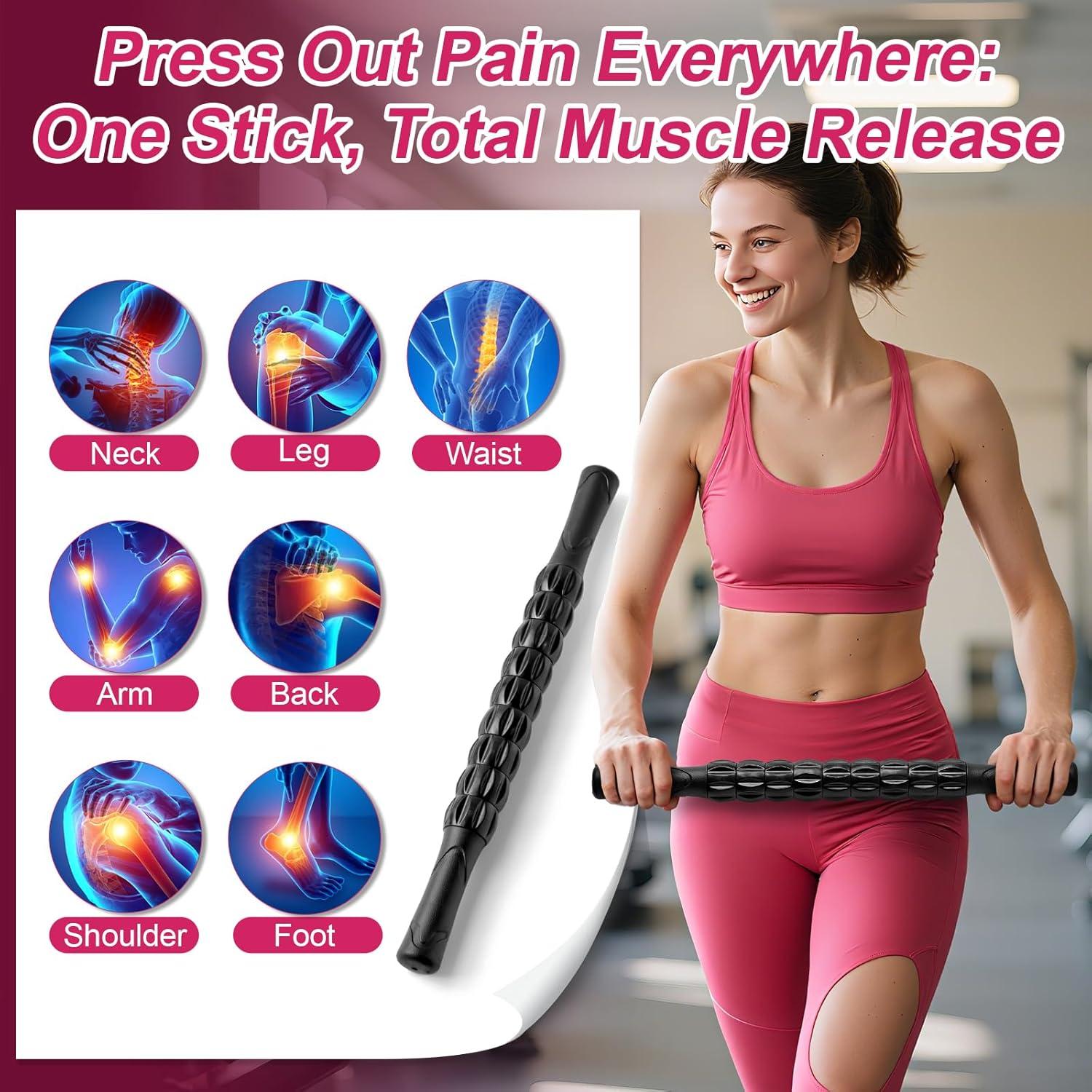 Rodillo de Masaje Muscular ZanLLW 35x4cm Alivio Profundo