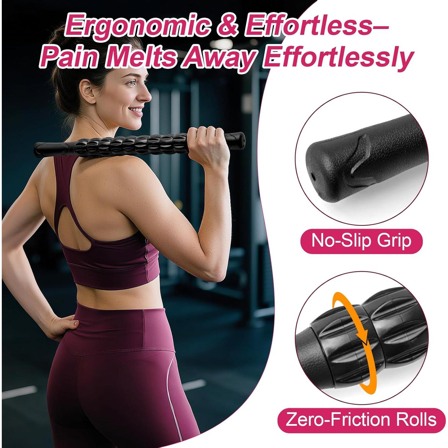 Rodillo de Masaje Muscular ZanLLW 35x4cm Alivio Profundo