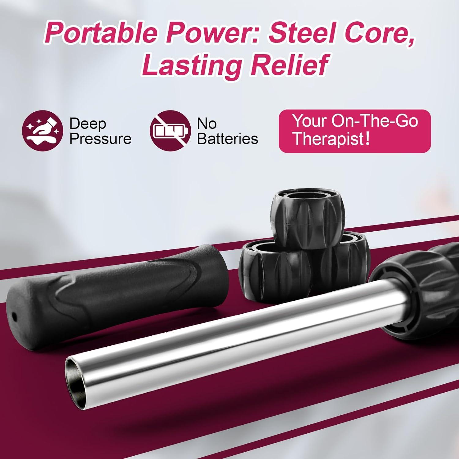 Rodillo de Masaje Muscular ZanLLW 35x4cm Alivio Profundo