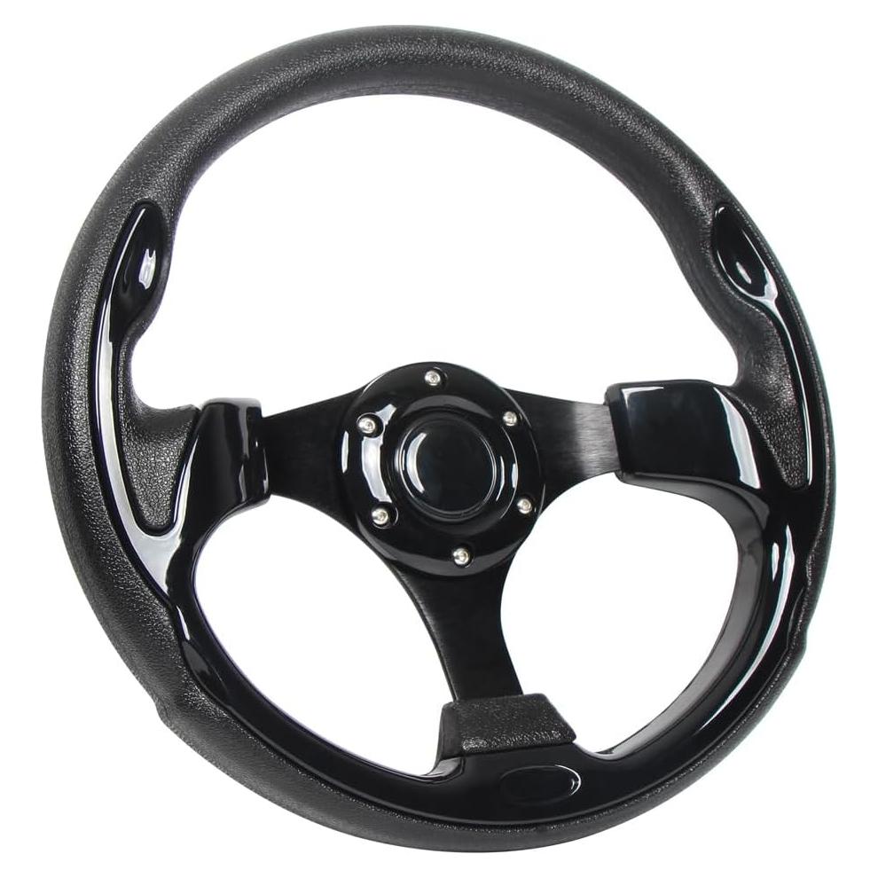Volante de Carro de Golf YEHICY Universal 31.75 cm Negro