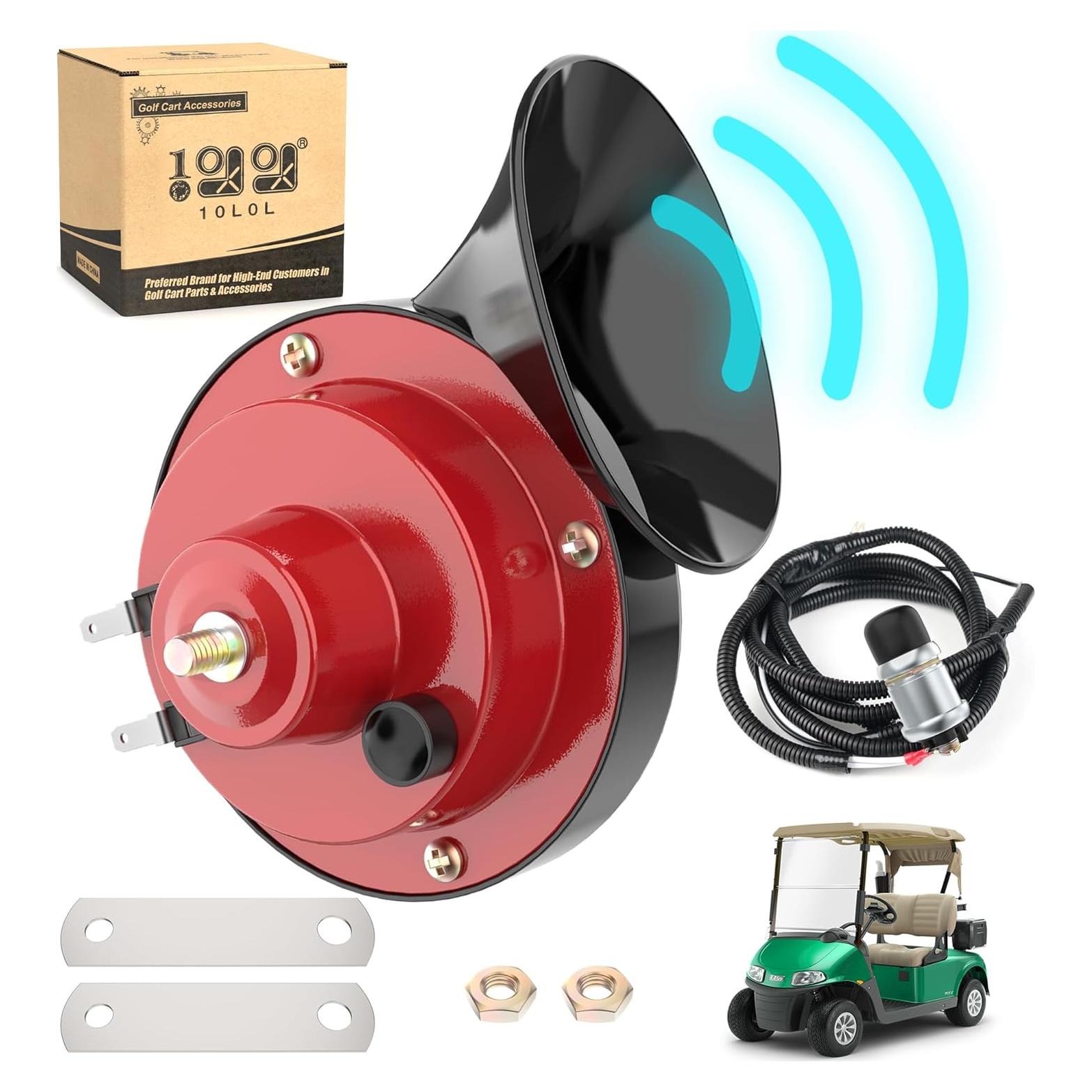 Kit de bocina eléctrica 12V 10L0L para carrito de golf y UTV