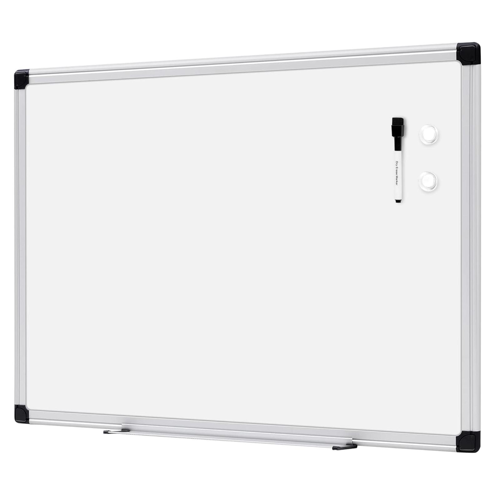 Pizarra Blanca Magnética Amazon Basics 61x46cm Aluminio Plata