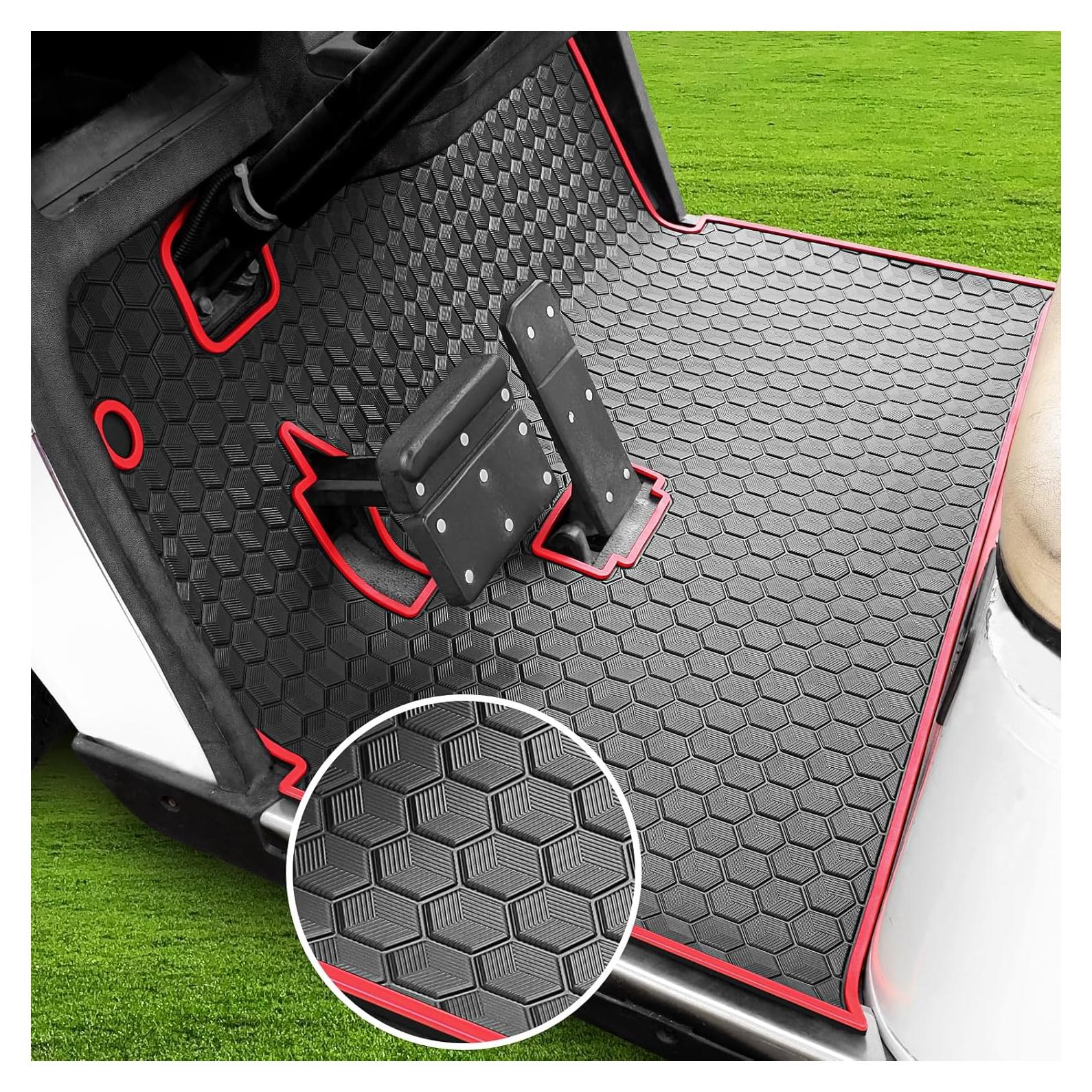 Alfombrilla Antideslizante para Carrito de Golf iLSKW Rojo 105.9x85.1cm