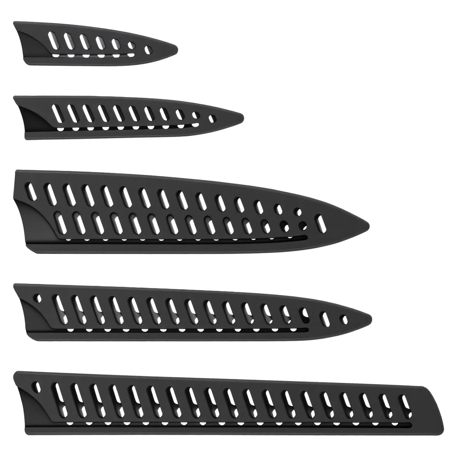 Funda para cuchillos de cocina HJZHII - 5 piezas, 10" a 3.5"