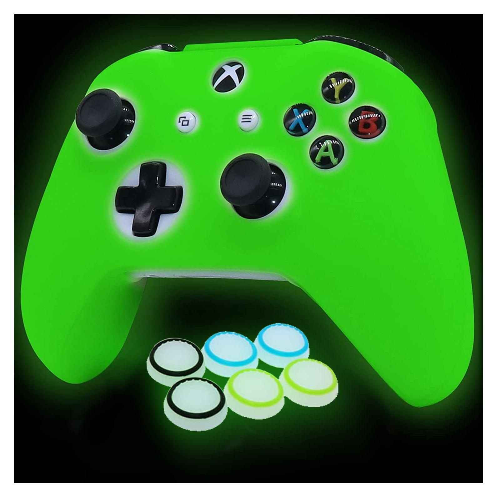 Funda de Silicona Grip HLRAO para Xbox One S + 6 Accesorios