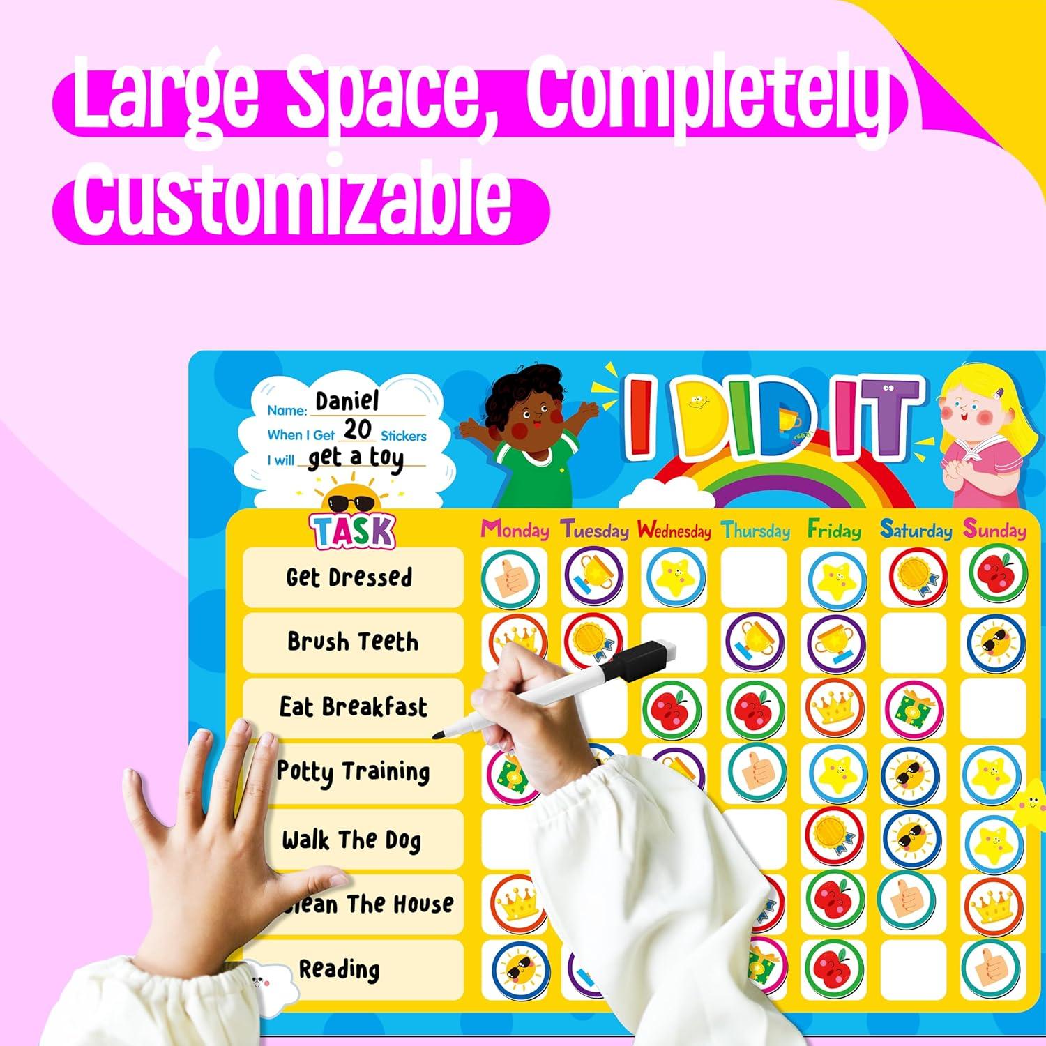 Tabla de Recompensas Magnética SpriteGru 33.7x26.4cm con 72 Imán