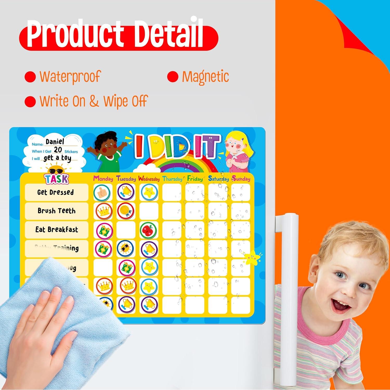 Tabla de Recompensas Magnética SpriteGru 33.7x26.4cm con 72 Imán