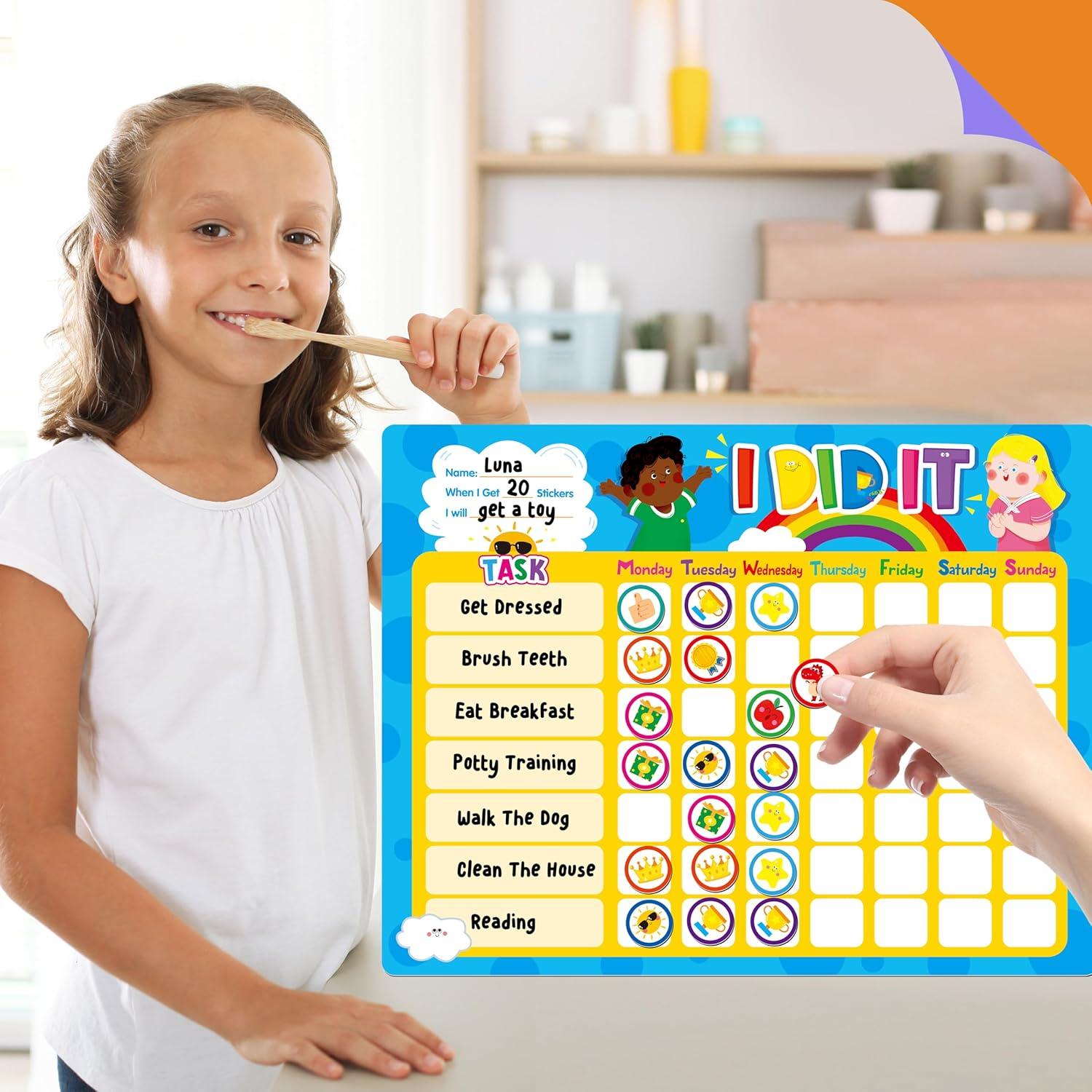 Tabla de Recompensas Magnética SpriteGru 33.7x26.4cm con 72 Imán