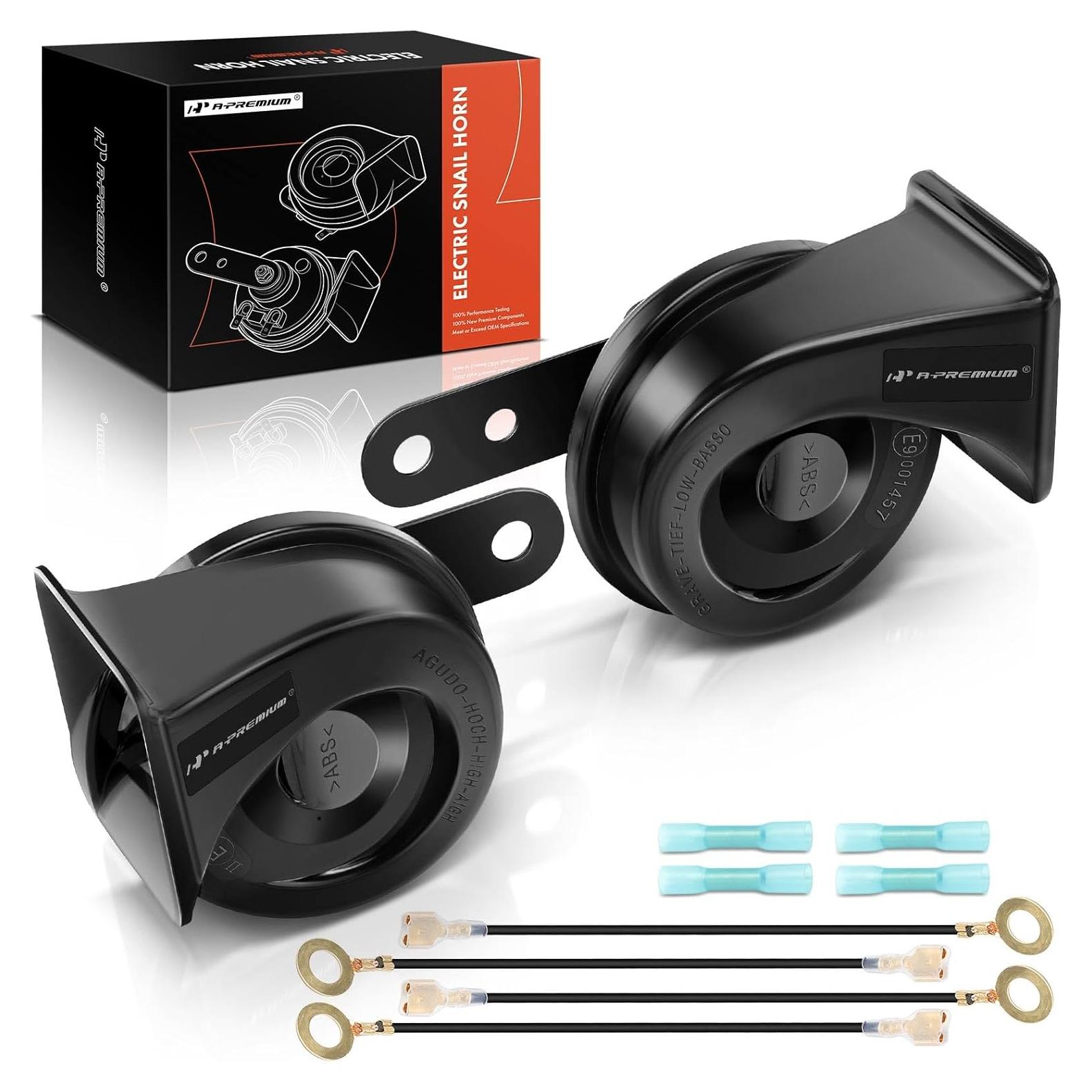 Claxon Eléctrico Doble Cuerno A-Premium 12V 110dB 80mm