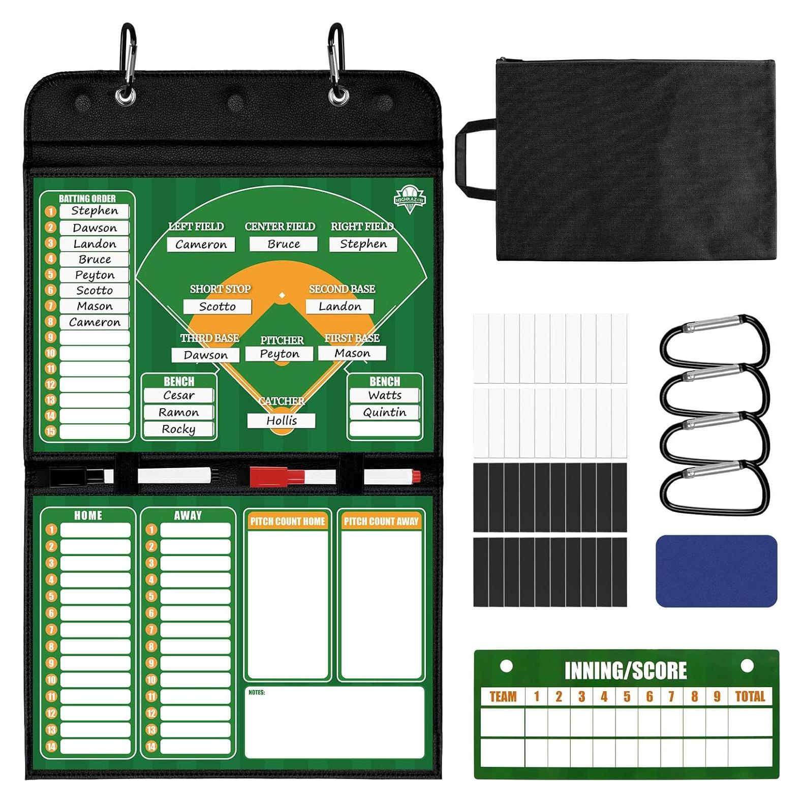 Tablero de Alineación de Béisbol Magnético HIGHRAZON Plegable