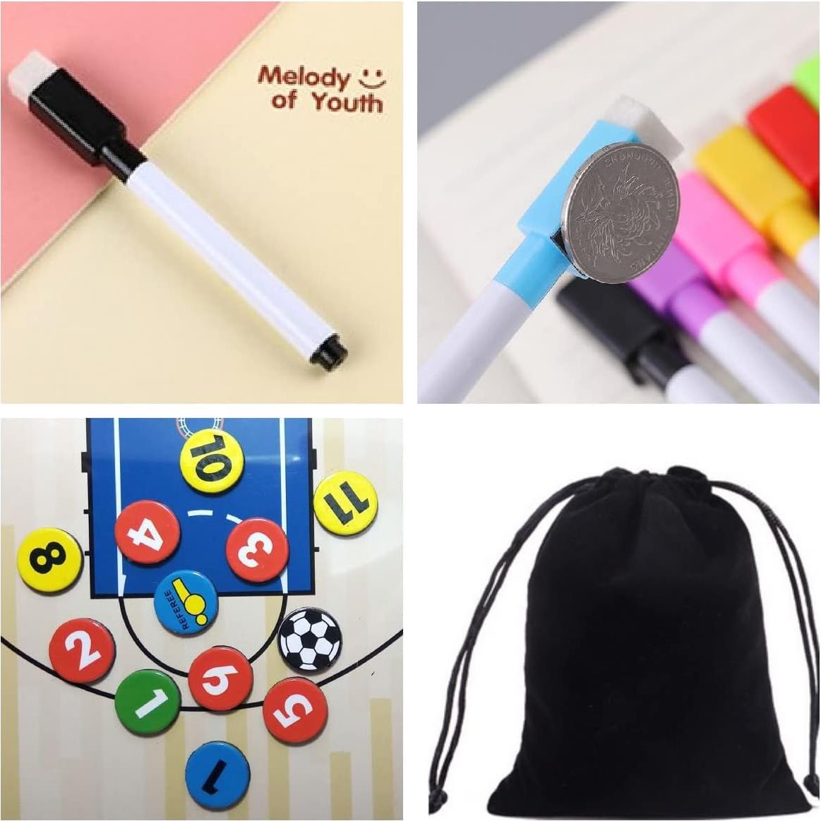 Juego de Entrenador de Fútbol Magnético Joyeee con 24 Piezas