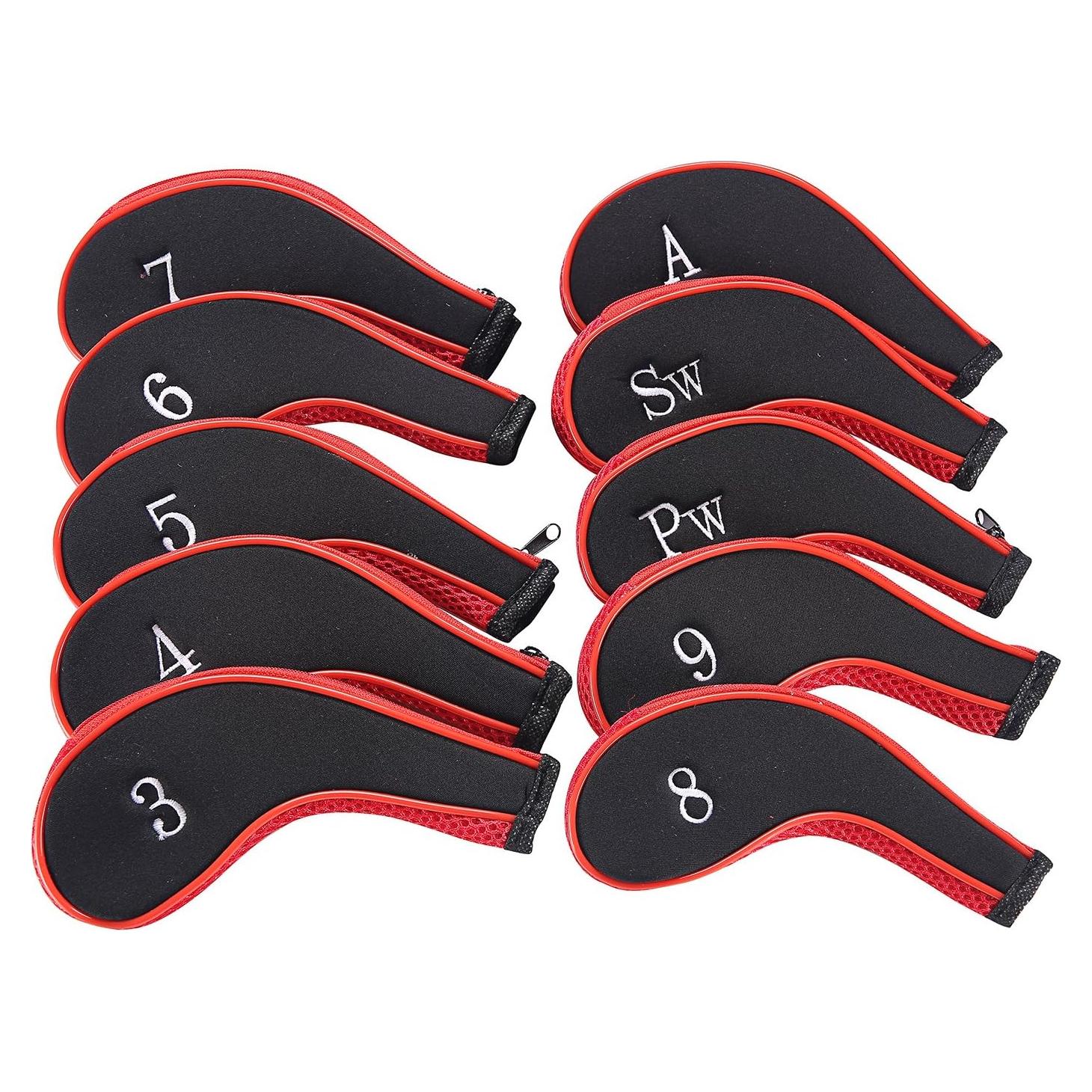 Cubiertas de cabeza de palo de golf Sword &Shield 10pcs Neopreno