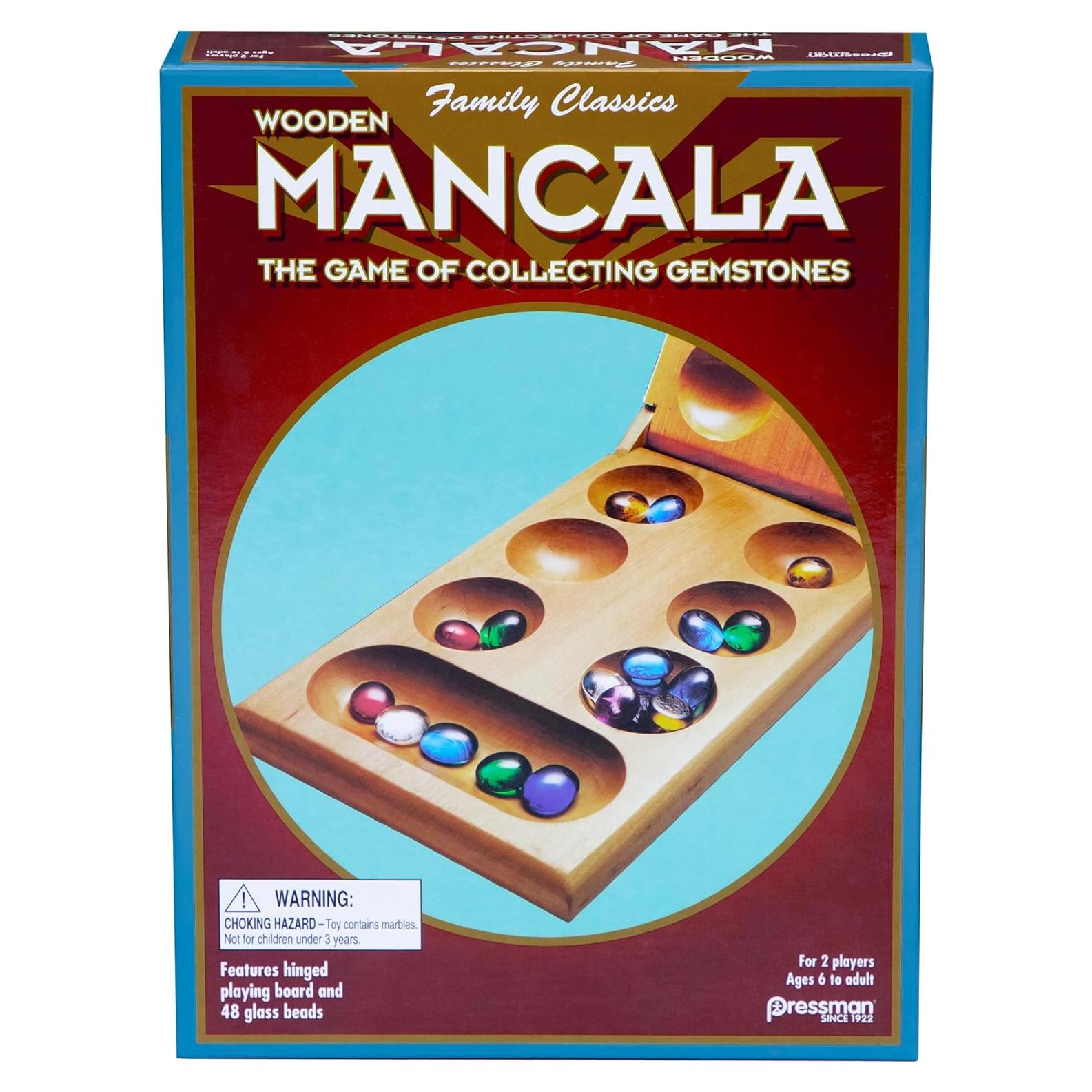 Mancala Juego de Madera Plegable Pressman 2 Jugadores