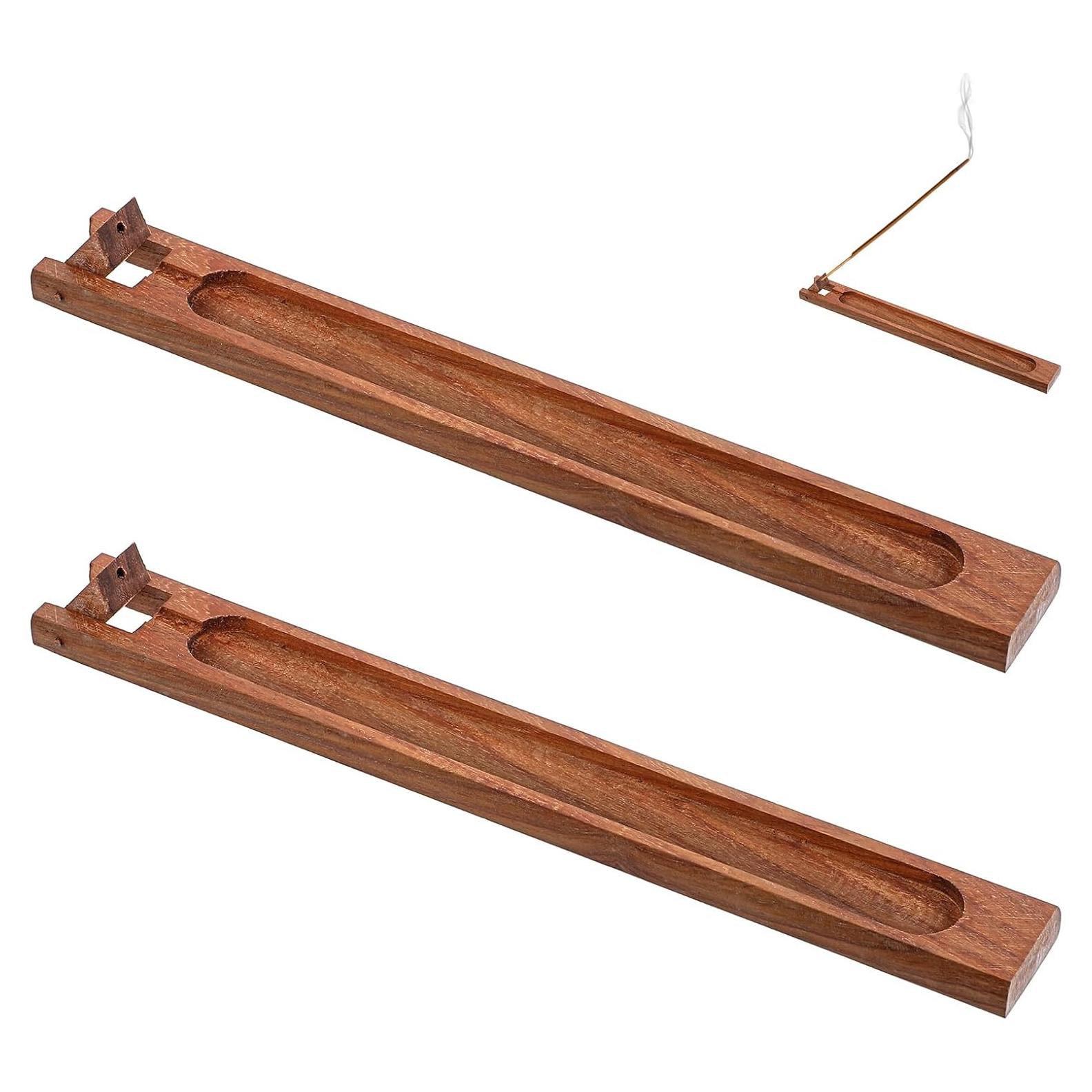 Soporte de Incienso de Madera LXUEJIE 2 Piezas 24 cm