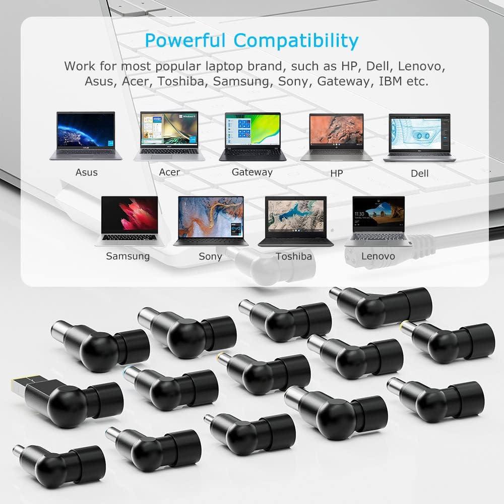 Cargador Universal de Laptop Belker 90W Compatible Dell HP Acer