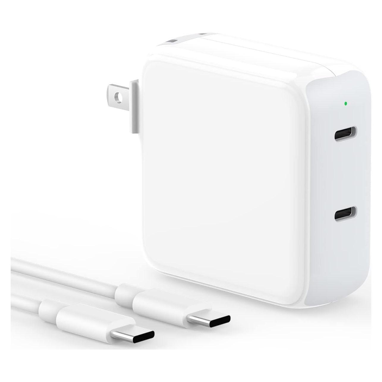 Cargador USB-C 67W Doble Puerto para MacBook y iPhone