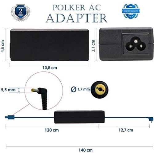 Cargador AC 65W DTDR para Acer Aspire E1 E3 E5 19V 3.42A