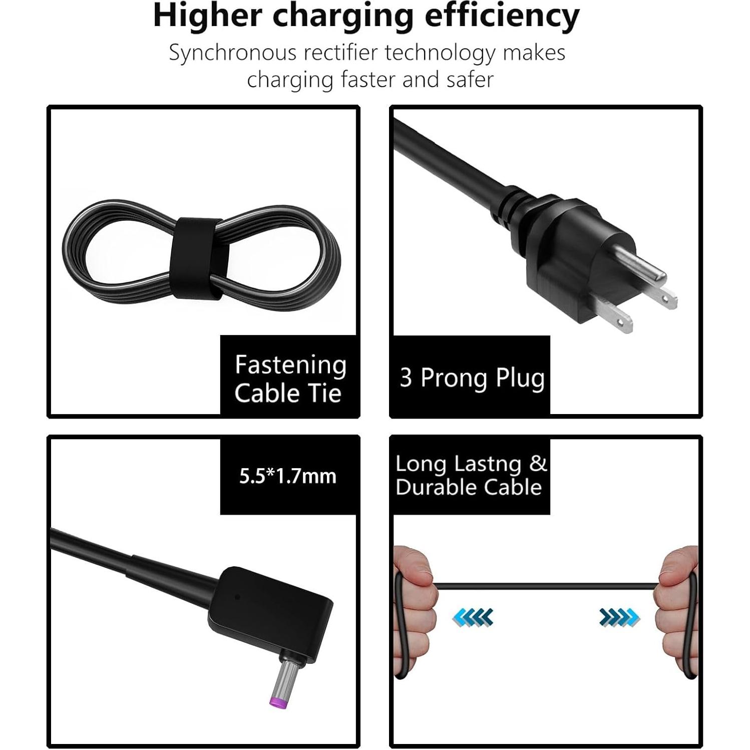 Cargador AC 65W DTDR para Acer Aspire E1 E3 E5 19V 3.42A