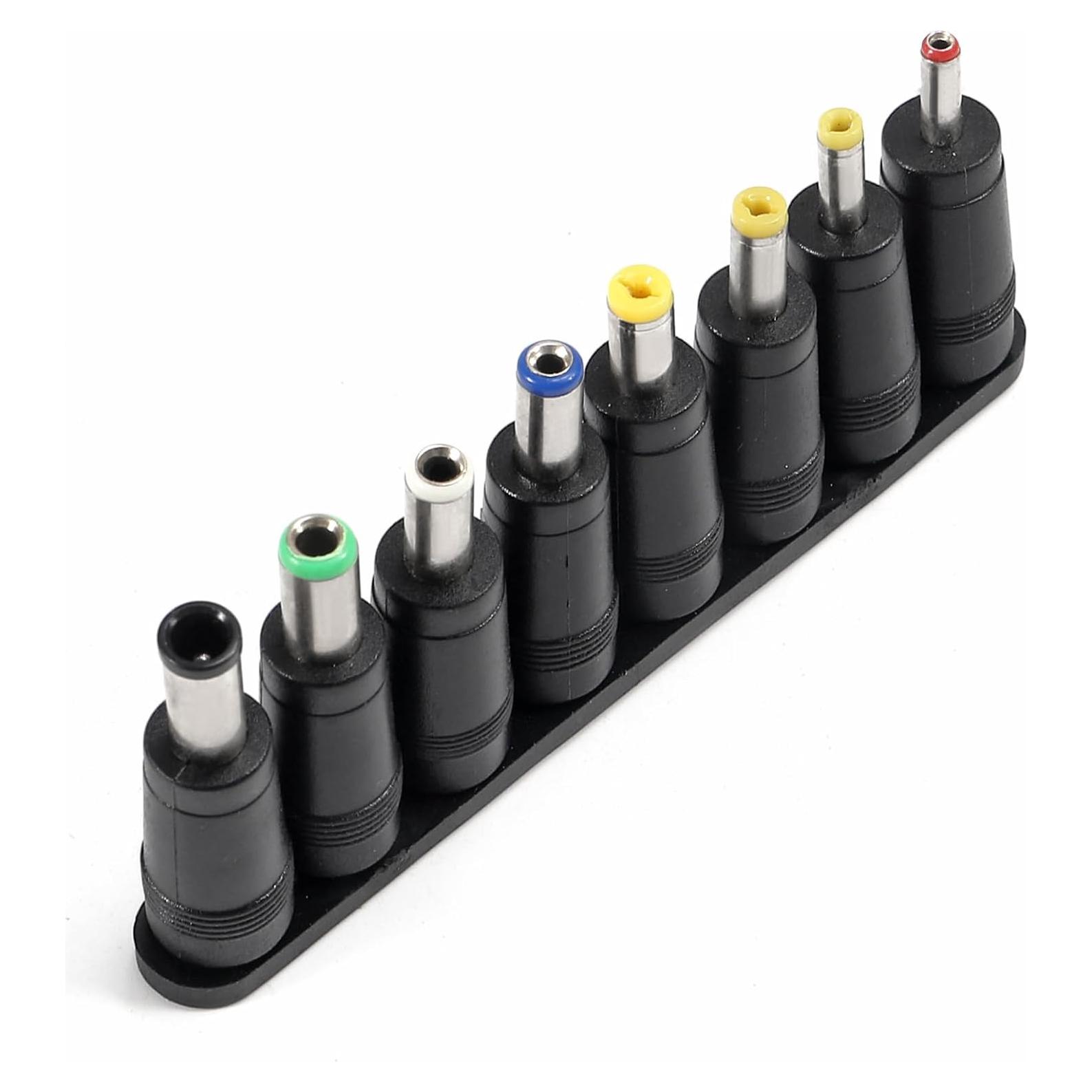 Kit de 8 Adaptadores de Conector de Poder DC Universal 5.5x2.1mm