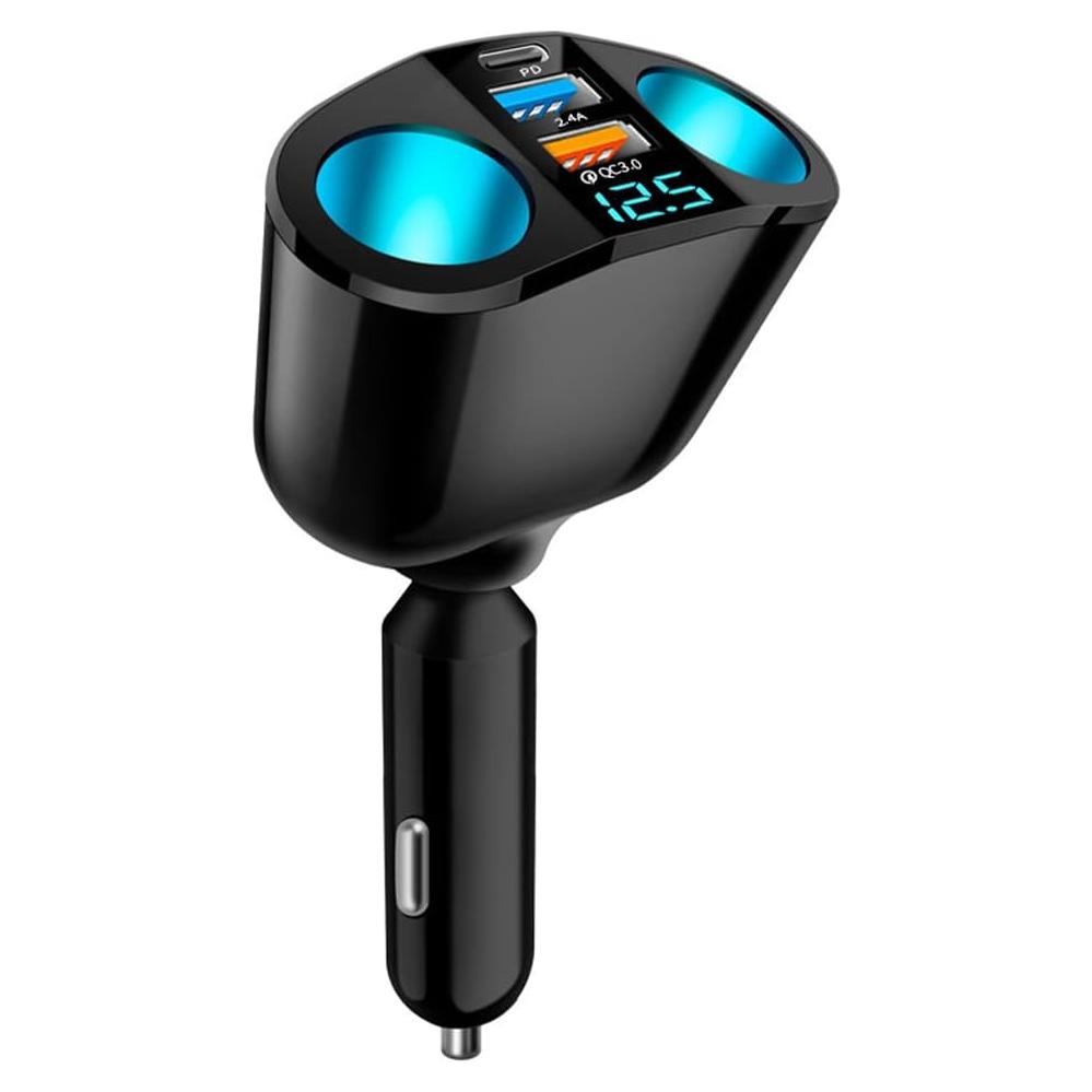 Divisor de Encendedor de Cigarrillos Aokdom 5 Puertos 120W