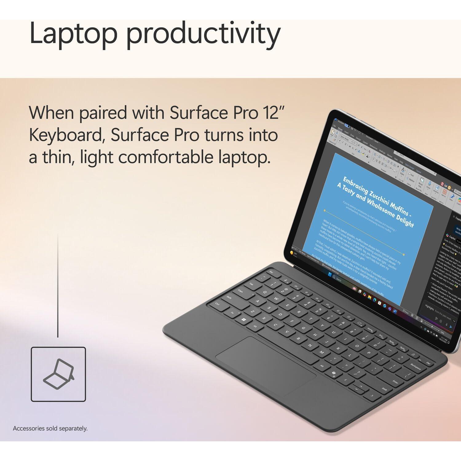 Microsoft Surface Pro 12" Tablet 16GB RAM 256GB Windows 11