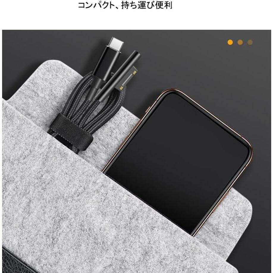 Cable de carga USB-C Gomass 1.8M 15V/3A para Microsoft Surface