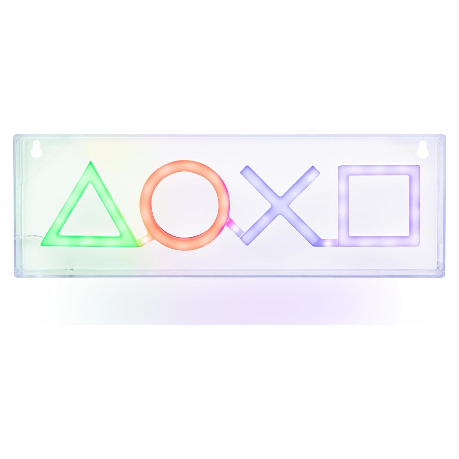 Luz de Neón LED PlayStation - Montable o de Pie - 30 cm