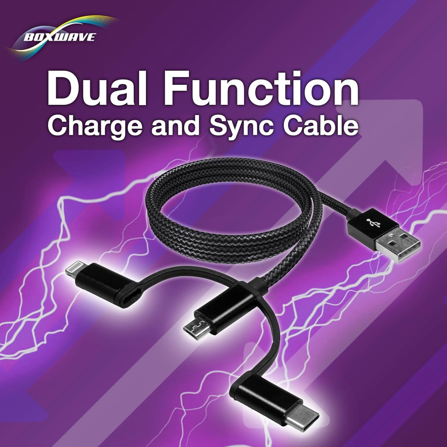 Cable USB 3-en-1 BoxWave para Infinix Smart 6 - 100cm