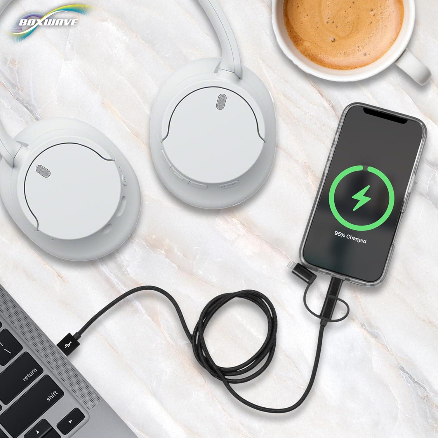 Cable USB 3-en-1 BoxWave para Infinix Smart 6 - 100cm