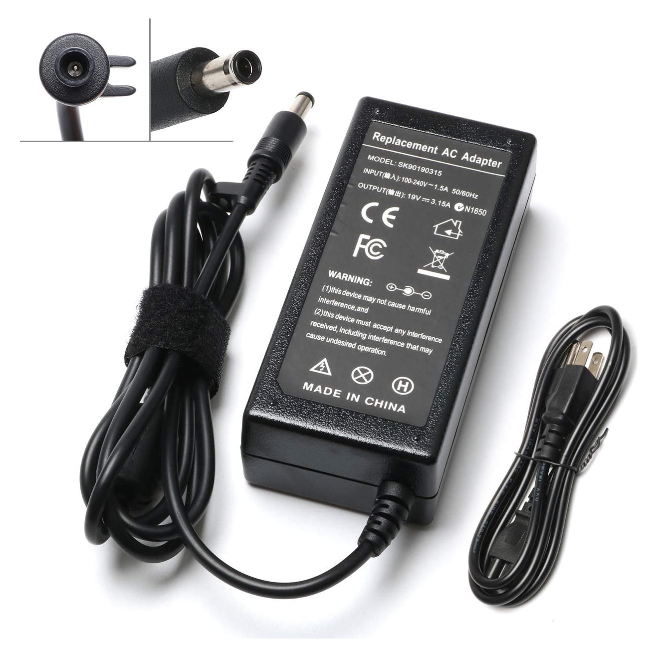 Adaptador de CA 60W 19V 3.15A para laptops Samsung