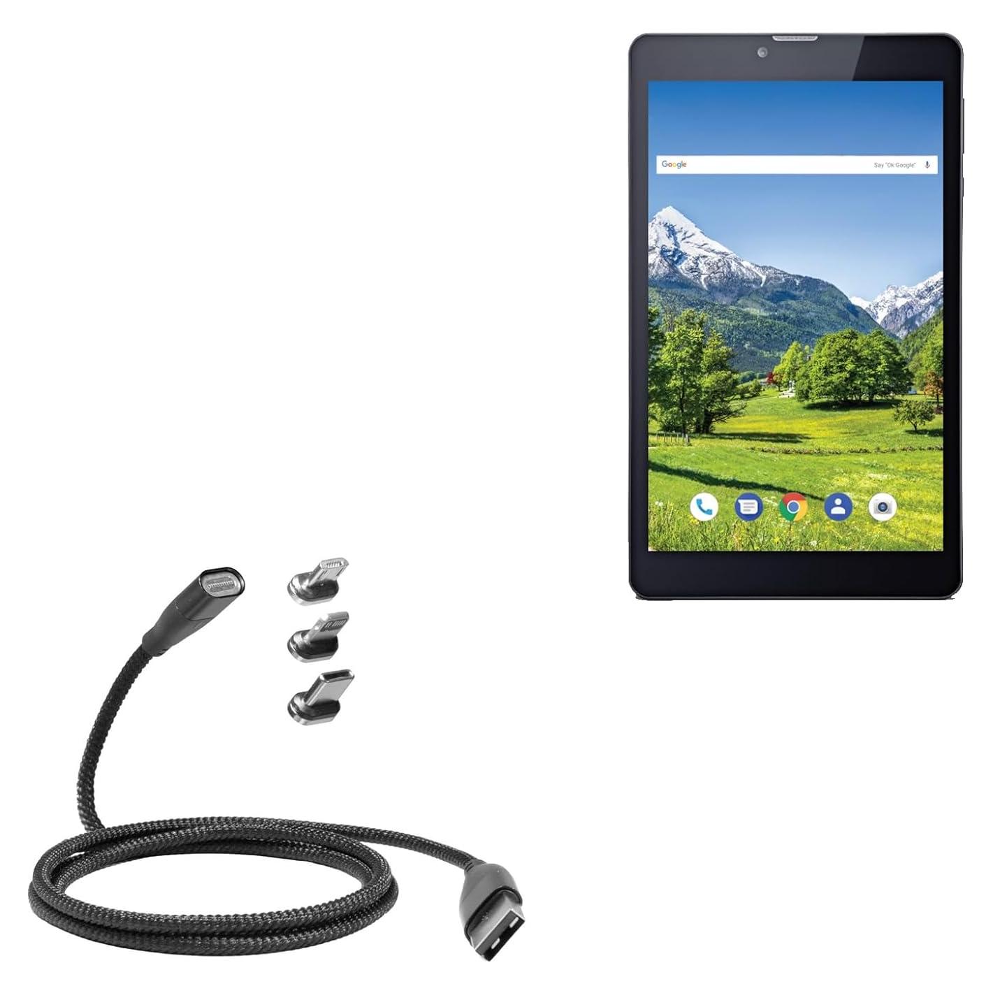 Cable MagnetoSnap BoxWave 100W PD USB-C Micro Trenzado